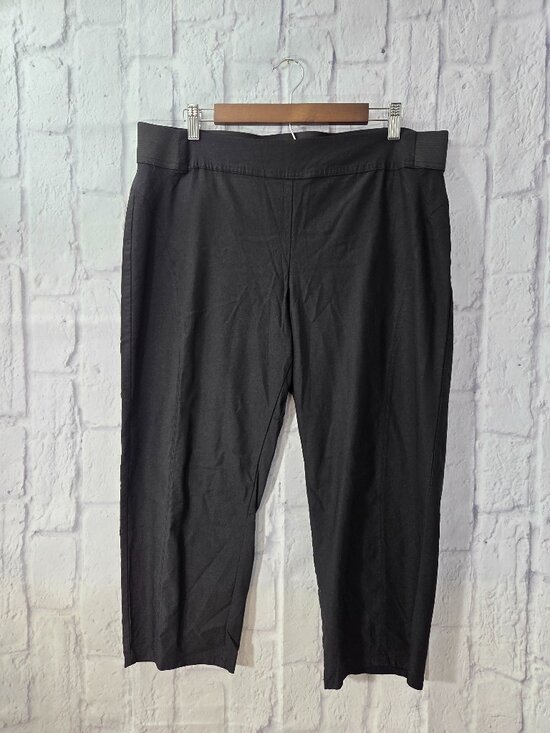 Simply Vera Vera Wang Pants - Simply Vera VeraWang Extra Large Black Comfort Band Pull On Straight Leg Pants